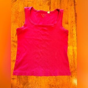 Chico’s Pink Ribbed Camisole Top